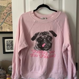 WILDFOX PUG CREWNECK